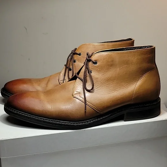 Alfani | Shoes | Alfani Lombard Tan Leather Chukka Boots 
